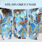 Rochie colorată imprimată cu decolteu în V