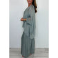 💖Femeii Elegant Casual Chiffon Top și pantaloni largi Set