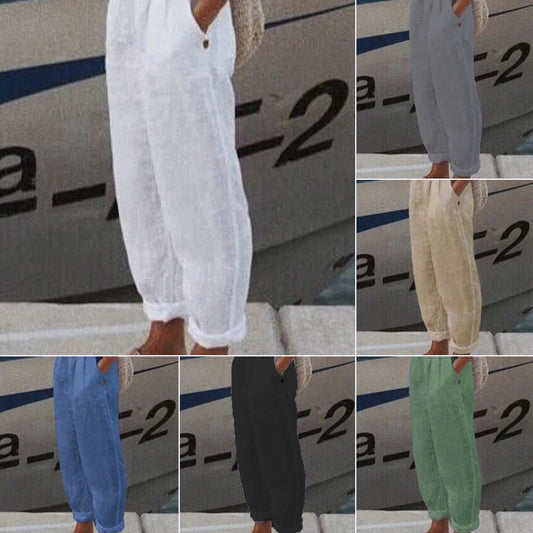 🎉Pantaloni casual din in respirabili