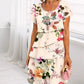【S->5XL】🌸 Rochie în cascadă cu imprimare florală în mai multe plante