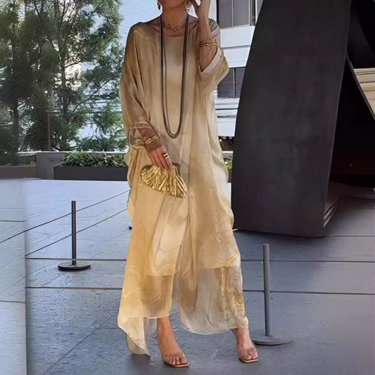 👗 Rochie din sifon marmorat