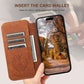 Magnetic Flip Wallet Case pentru iPhone Series