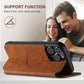 Magnetic Flip Wallet Case pentru iPhone Series