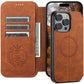 Magnetic Flip Wallet Case pentru iPhone Series
