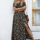 🥻Rochie elegantă cu flori fără umeri pentru femei