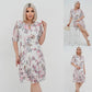 🌸 Rochie elegantă plisată cu mânecă scurtă și lungă👗