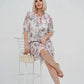 🌸 Rochie elegantă plisată cu mânecă scurtă și lungă👗