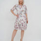 🌸 Rochie elegantă plisată cu mânecă scurtă și lungă👗