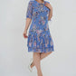 🌸 Rochie elegantă plisată cu mânecă scurtă și lungă👗