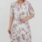 🌸 Rochie elegantă plisată cu mânecă scurtă și lungă👗