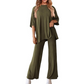 Set top și pantaloni casual pentru femei - 2 piese în total