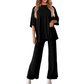Set top și pantaloni casual pentru femei - 2 piese în total