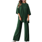Set top și pantaloni casual pentru femei - 2 piese în total