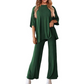 Set top și pantaloni casual pentru femei - 2 piese în total