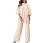 Set top și pantaloni casual pentru femei - 2 piese în total