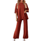 Set top și pantaloni casual pentru femei - 2 piese în total
