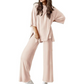 Set top și pantaloni casual pentru femei - 2 piese în total
