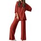 Set top și pantaloni casual pentru femei - 2 piese în total