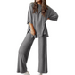 Set top și pantaloni casual pentru femei - 2 piese în total