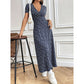 ✨Rochie maxi casual cu decolteu V cu model floral pentru femei👗