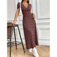 ✨Rochie maxi casual cu decolteu V cu model floral pentru femei👗