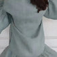 Femeii Casual V-Neck Ruffle rochie cămașă