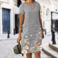 Moda Printed-Linen 100% rochii casual