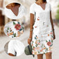 Moda Printed-Linen 100% rochii casual