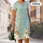 Moda Printed-Linen 100% rochii casual