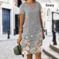 Moda Printed-Linen 100% rochii casual