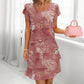 Rochie mini cu imprimeu floral pentru femei