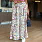 【S-4XL】🌺Pantaloni tipăriți casual cu picior lat pentru femei