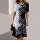 Rochie casual pentru femei cu gât rotund imprimat