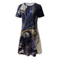 Rochie casual pentru femei cu gât rotund imprimat