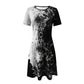Rochie casual pentru femei cu gât rotund imprimat