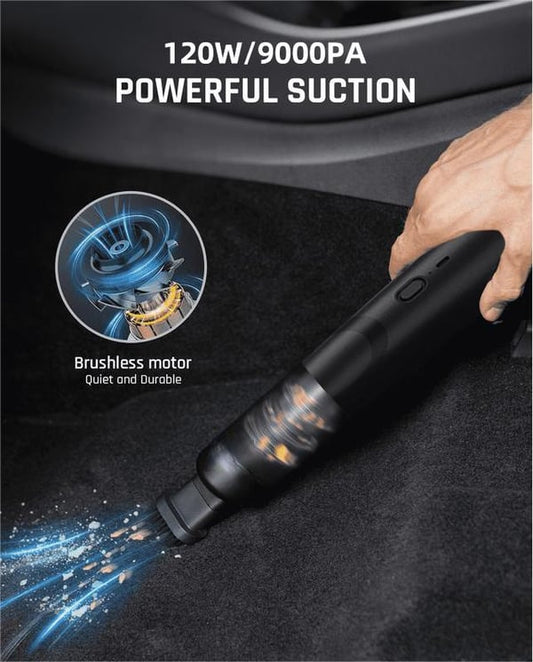 💥 Aspirator wireless pentru mașini, de mare putere, 12000 Pa/30 A